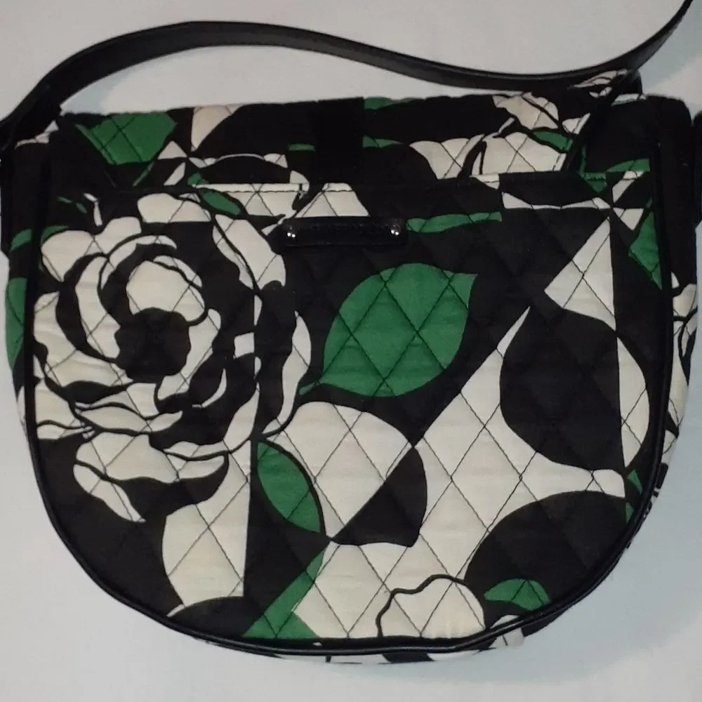 Vera Bradley Slim Saddle Bag Purse Imperial‎ Rose